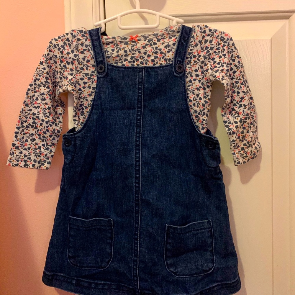 NWOT Carters overall skirt outfit